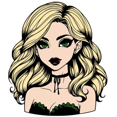 vampire girl realistic