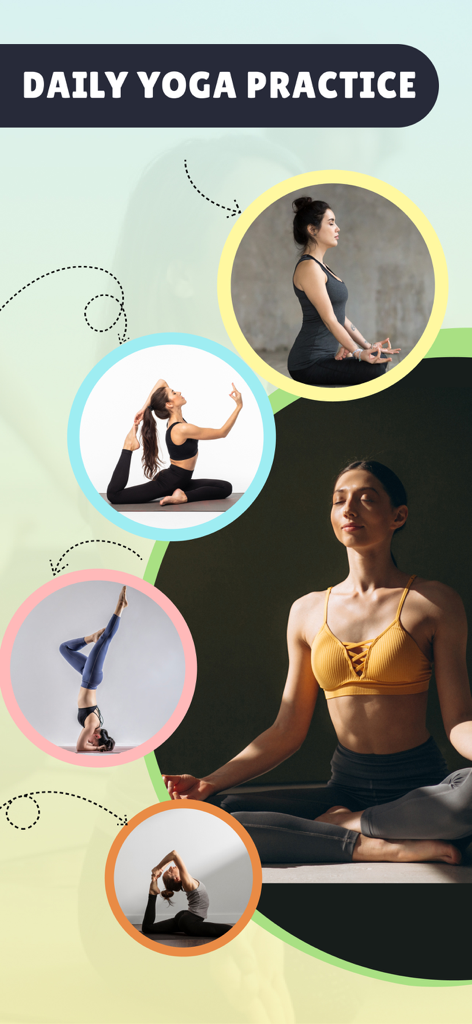 Yoga for Beginner Weight Loss - Women practicing various yoga poses for a daily weight loss routine