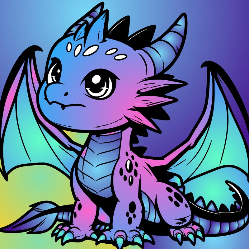 fierce baby night dragon