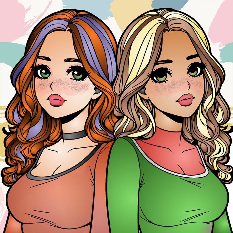 realistic twin sisters