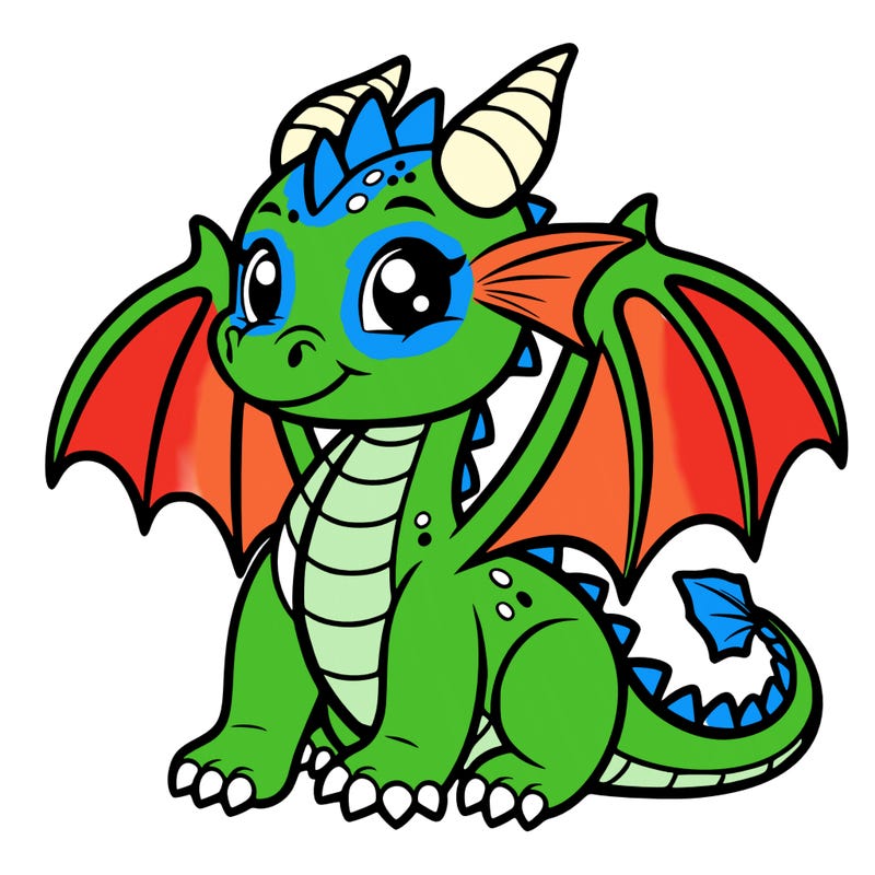 dragon with two wings