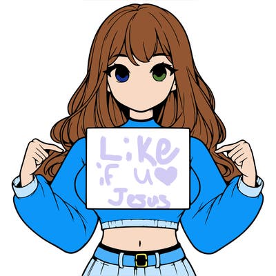 girl holding a blank sign in a long sleeve crop top