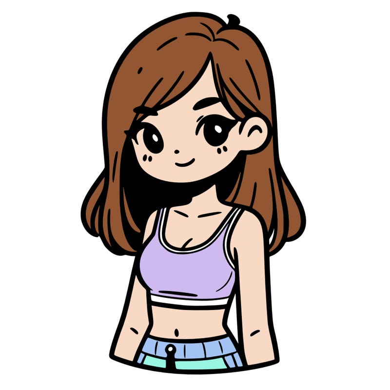 girl with crop top