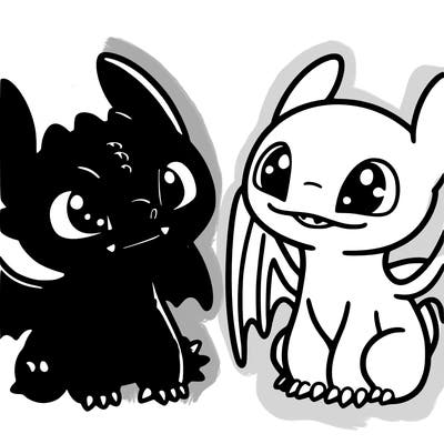 toothless and light fruy