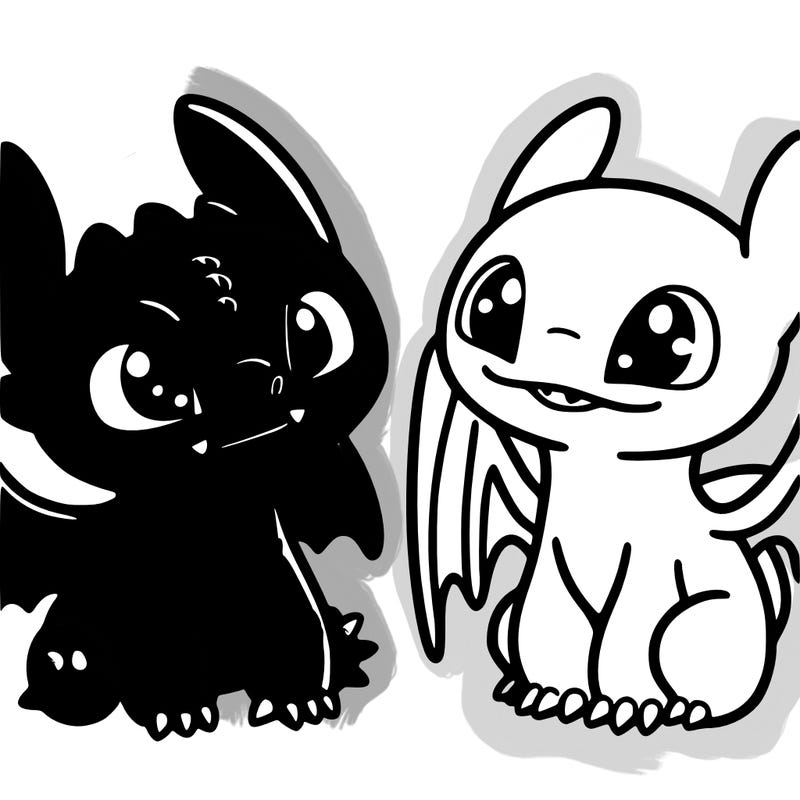 toothless and light fruy