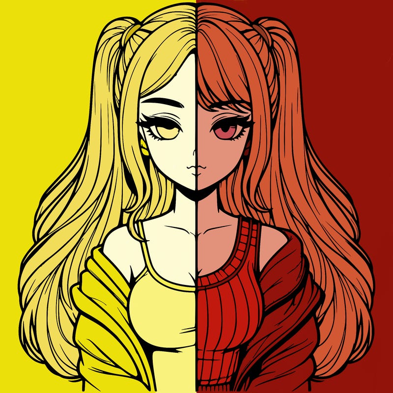 realistic girl split