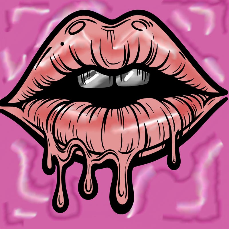 lips that look realistic and drip