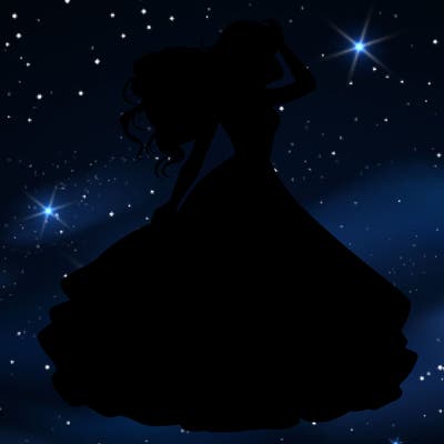 realistic woman with dress flowing in the wind