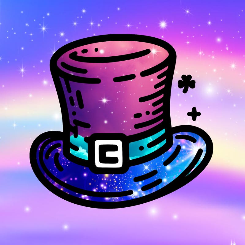 st patrick hat with thin lines