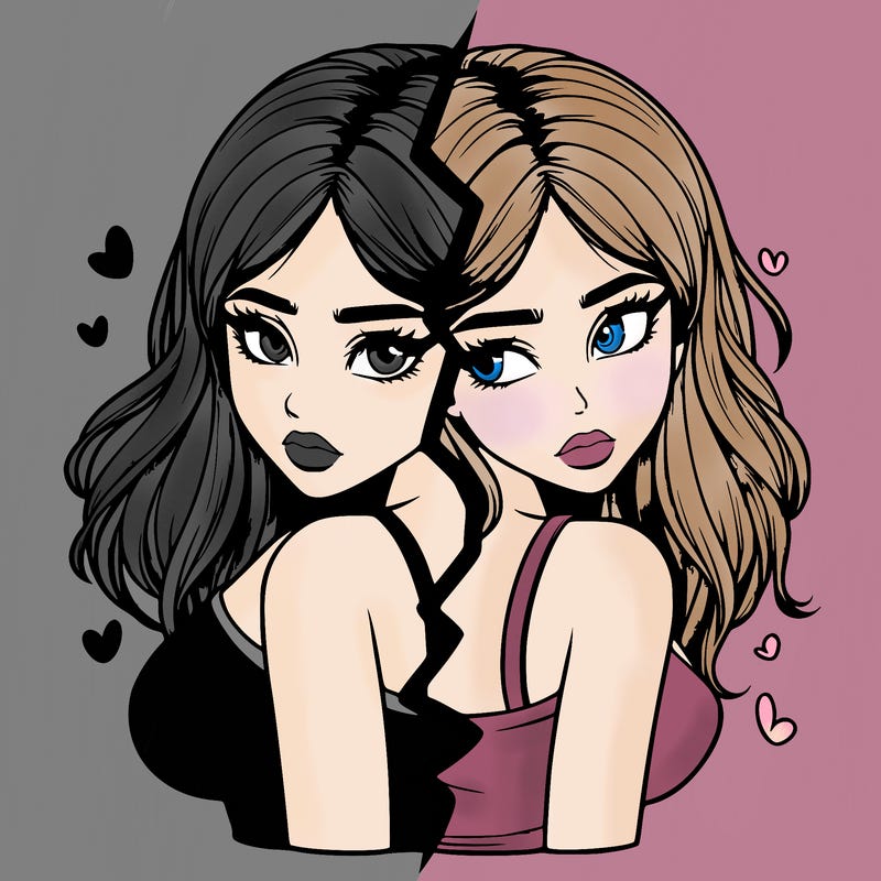 realistic girl split