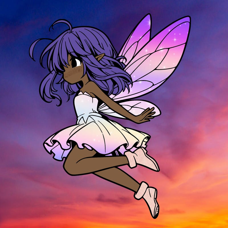 manga fairy flying