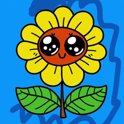 flower with eyes