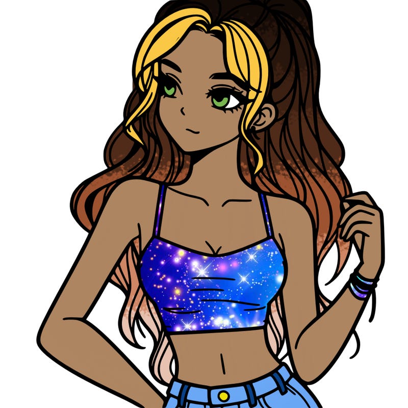 girl in crop top