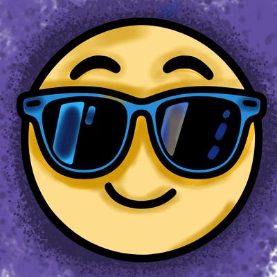emoji with sunglasses