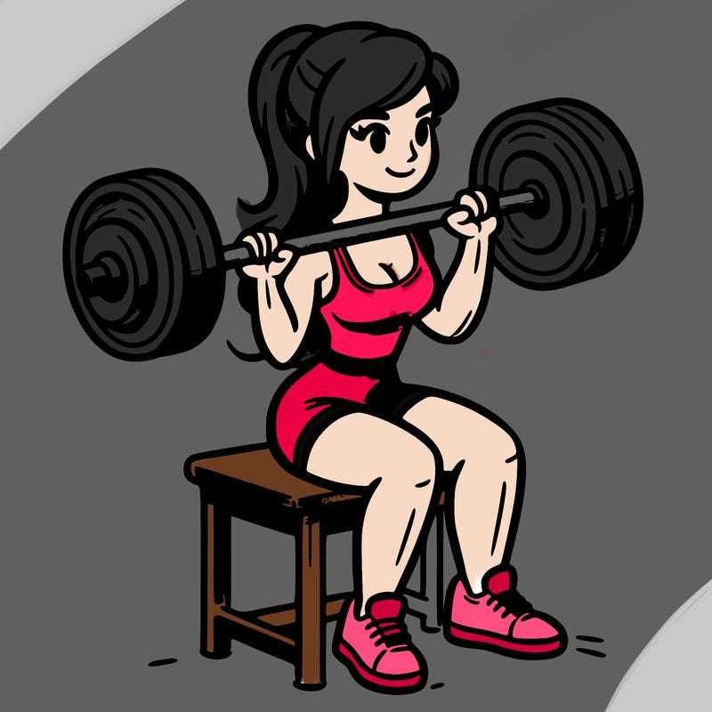 woman lifting weights
