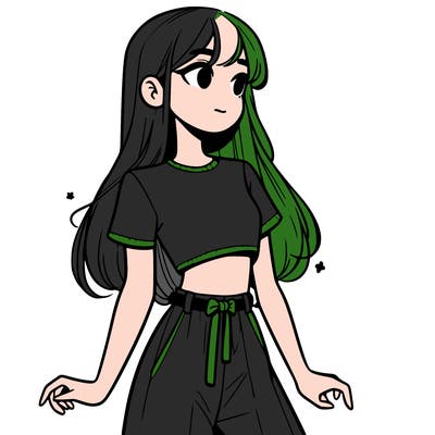 girl in a cute crop top