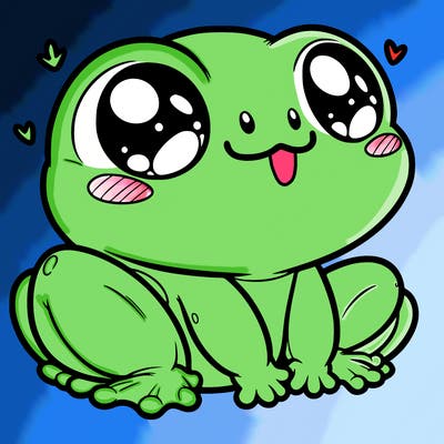 cute frog person realistic