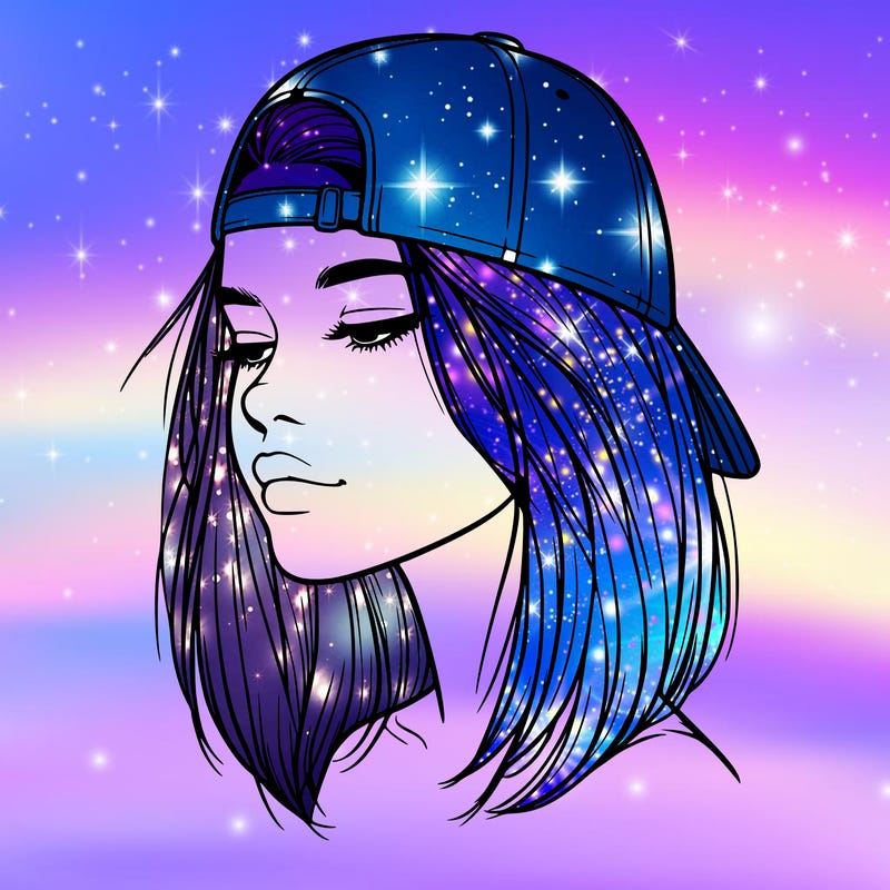 realistic  girl with a backwards hat