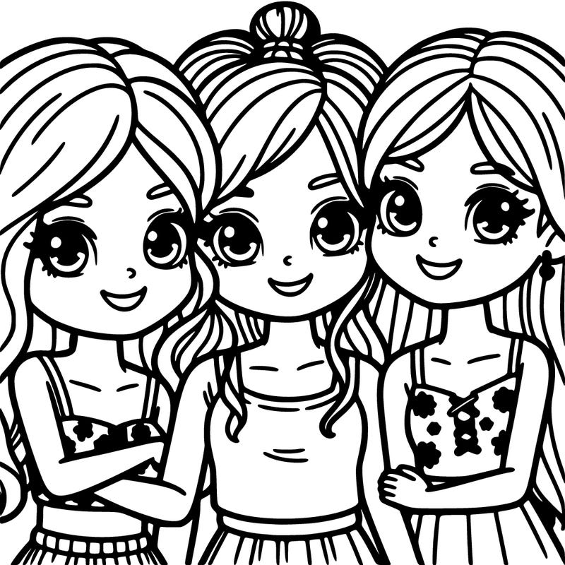 3 best friends girls