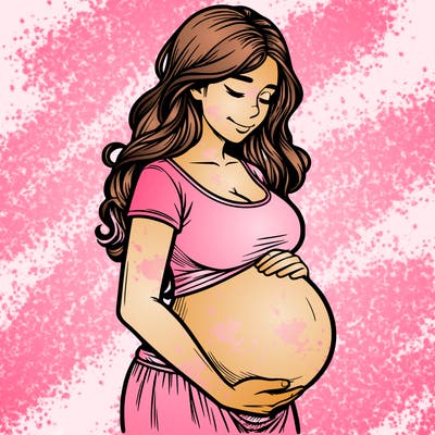 woman heavily pregnant realistic