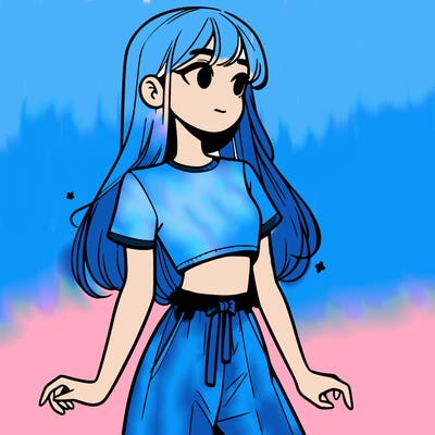 girl in a cute crop top