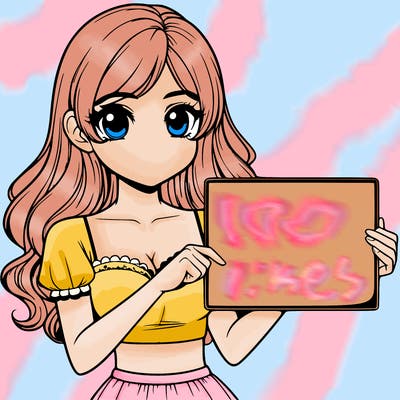 realistic pretty girl holding blank sign