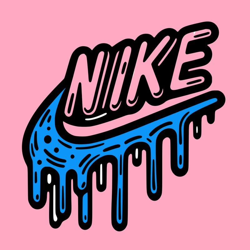 drippy nike logo