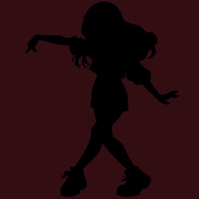 realistic girl danceing