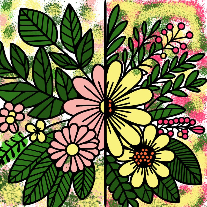 flowers split