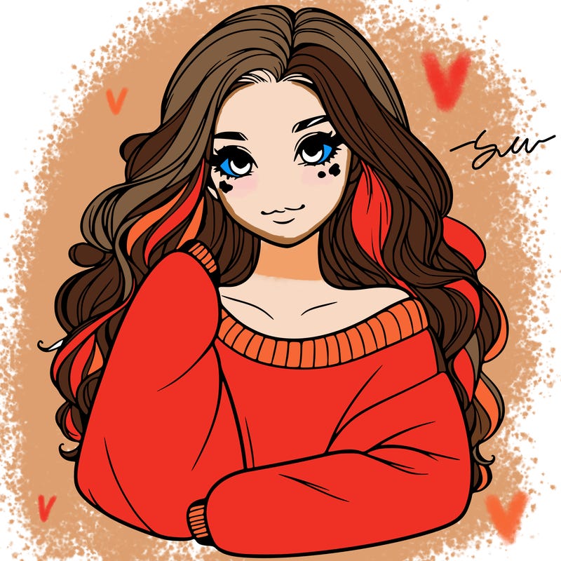 a beautiful girl in a big sweatshirt