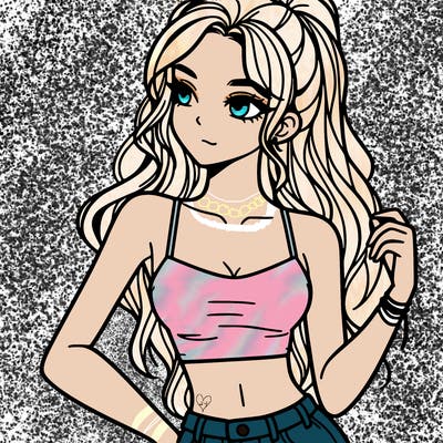 girl in crop top
