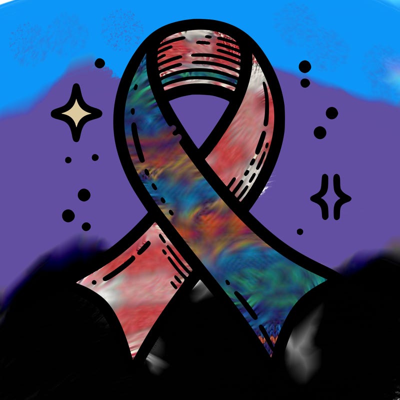 ribbon symbol of national breast cancer awareness month