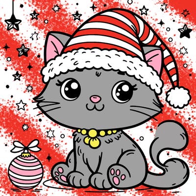 cat christmas