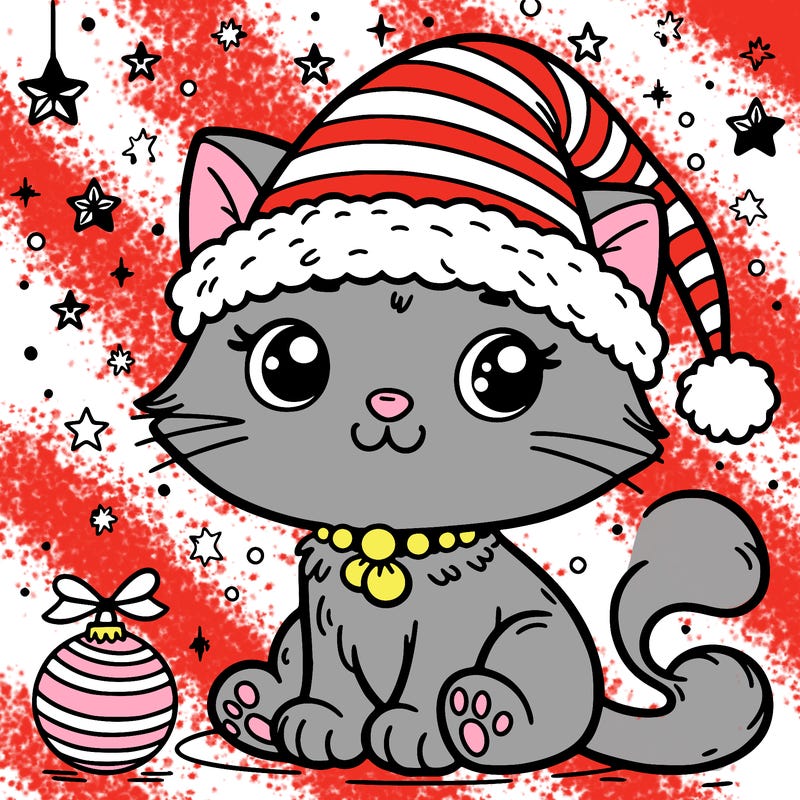 cat christmas