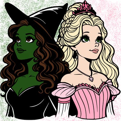'elphaba and glinda (realistic)