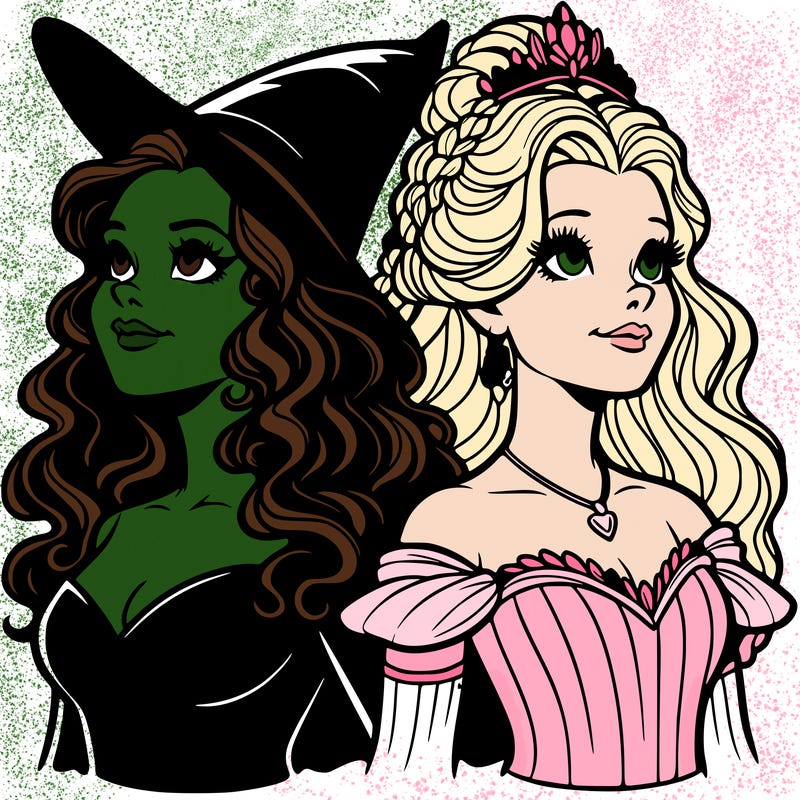 'elphaba and glinda (realistic)
