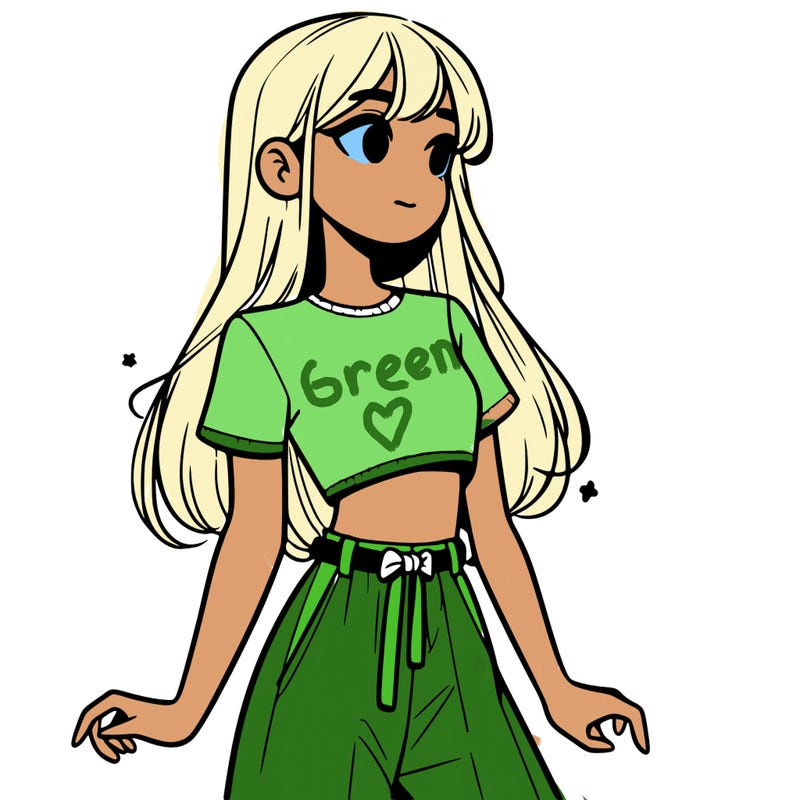 girl in a cute crop top