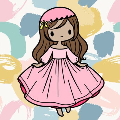 girl with flowy dress