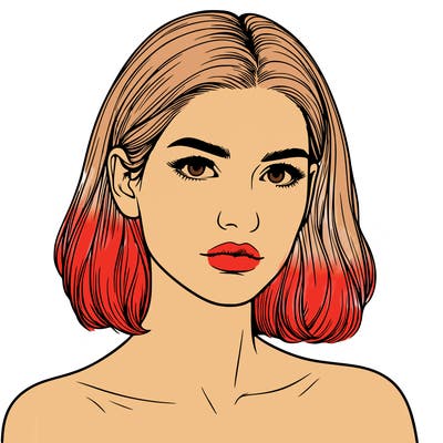 realistic portrait of woman