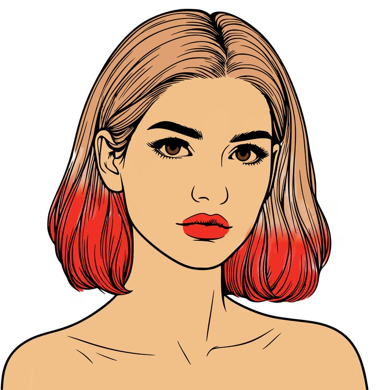 realistic portrait of woman