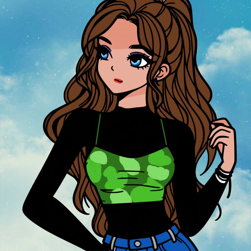 girl in crop top
