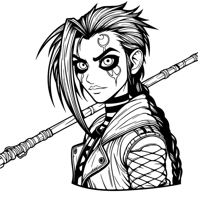 jinx from arcane realistic