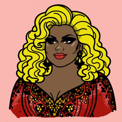realistic plus size drag queen