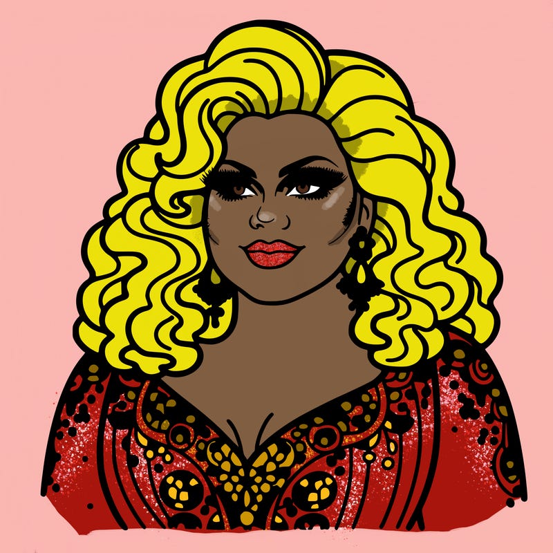 realistic plus size drag queen