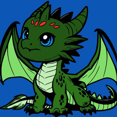 fierce baby night dragon