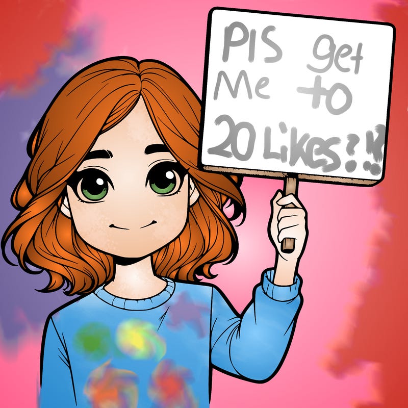 realistic girl holding up a sign