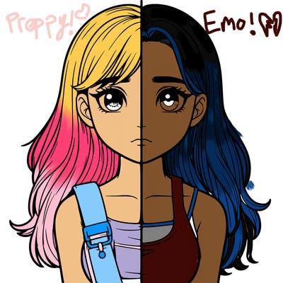 realistic girl split