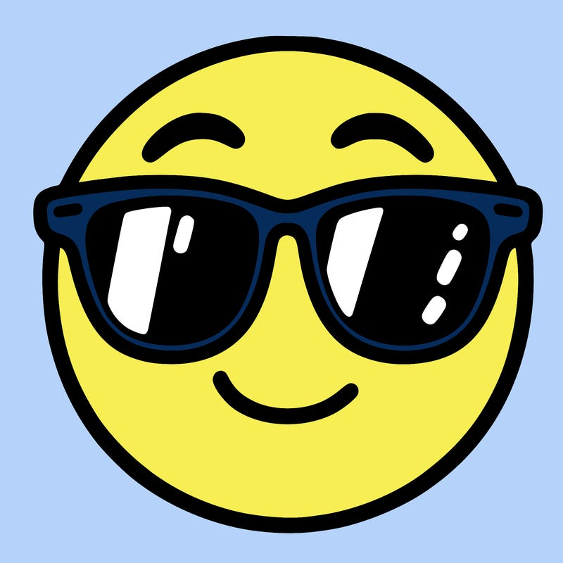 emoji with sunglasses