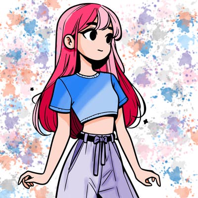 girl in a cute crop top