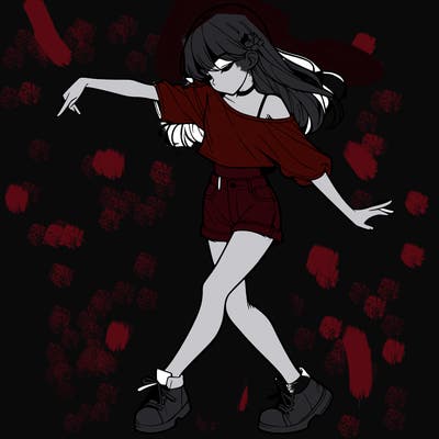 realistic girl danceing